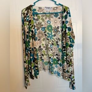 EUC Joseph A. Flower cardigan
